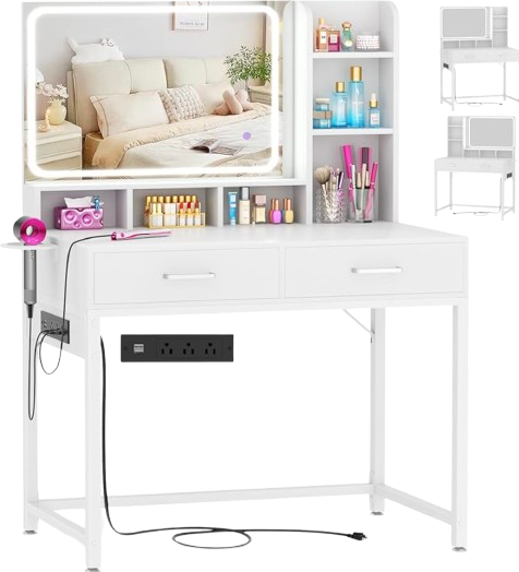 vanity with lights